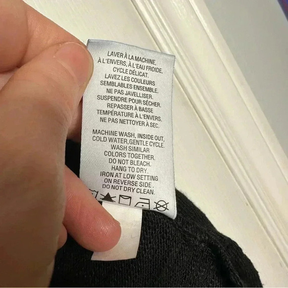 Reitmans Cardigan 3/4 Sleeves Boxy Black Size Large - Picture 4 of 16